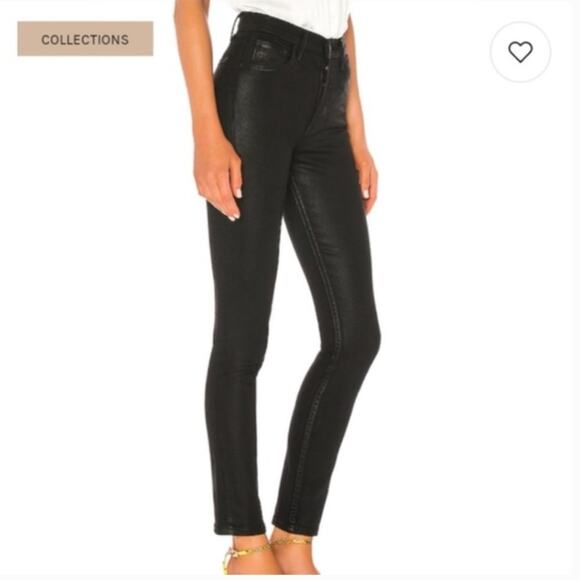 GRLFRND The Karolina Button Fly High Waist Black denim jeans 27 - Picture 2 of 7